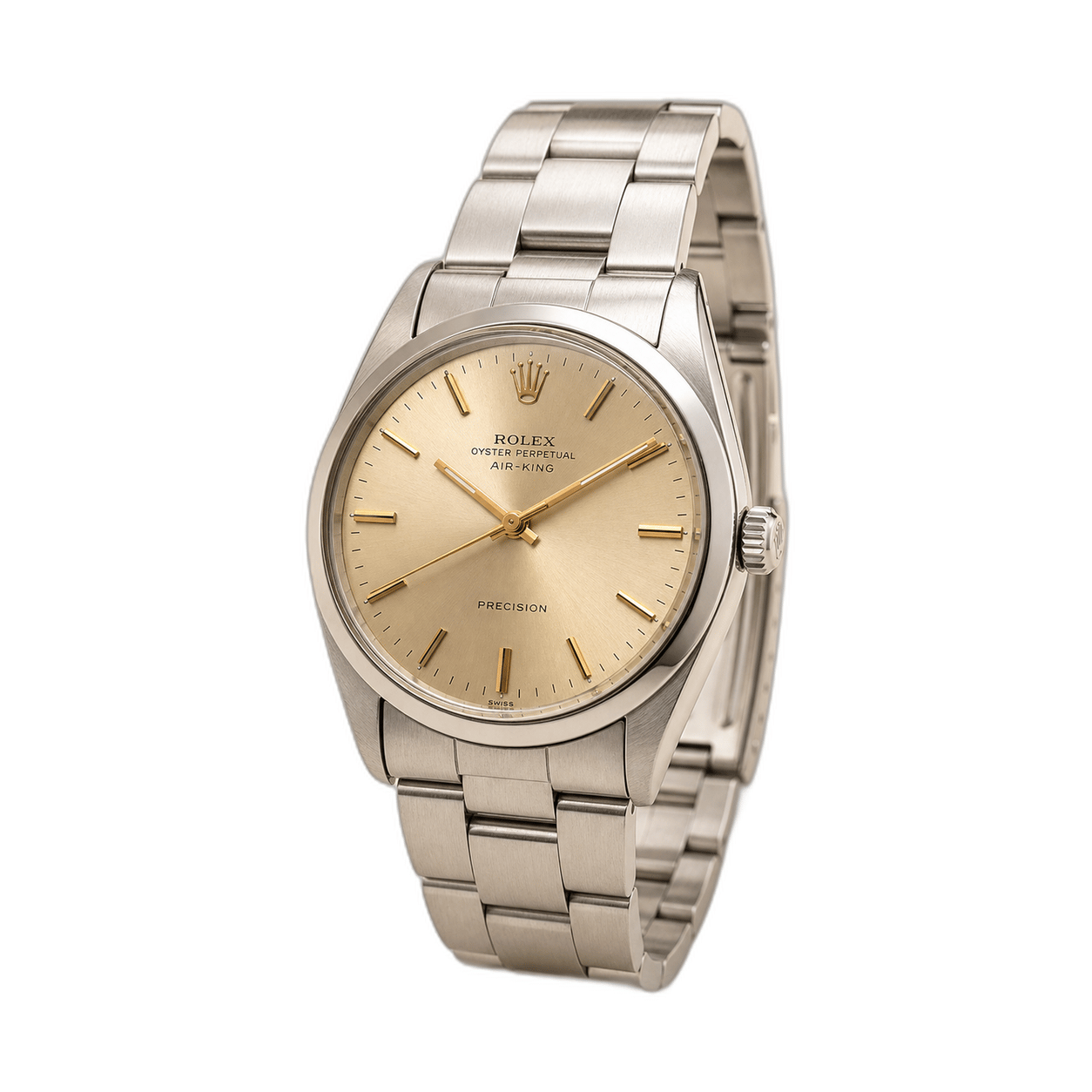 Rolex Air-King Precision, vista a tre quarti